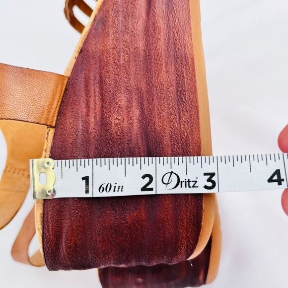 KORKS BY KORK-EASE Marley Strappy Wedge Sandal Size 11 In Brown - Picture 13 of 15